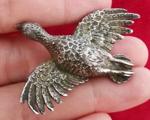 【送料無料】ジュエリー・アクセサリー ブロチェアンシアンシゴーニュアンアルジェントマスティフbroche ancien cigogne en argent massif