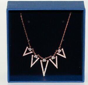 【送料無料】ジュエリー・アクセサリー スワロフスキーラジオネックレスホワイトローズメッキゴールドswarovski radio collana 40cm bianco, rosato placcato oro nuovo