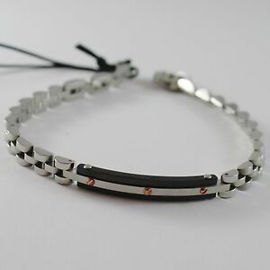 【送料無料】ジュエリー・アクセサリー スティールブレスレットザーザレパシオッティプレートbracciale in acciaio lucido con piastra cesare paciotti 4us articolo 4ubr4180