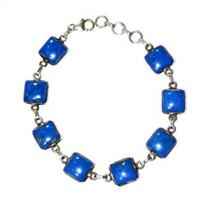 【送料無料】ジュエリー・アクセサリー ブレスレットラピスラズリアルジェントbracelet lapis lazuli argent
