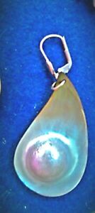 【送料無料】ジュエリー・アクセサリー マザーオブパールパールシルバーイヤリングmadreperla con perle, argento orecchini, 4,5 cm di lunghezza
