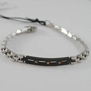 【送料無料】ジュエリー・アクセサリー スティールブレスレットザーザレパシオッティプレートbracciale in acciaio lucido con piastra cesare paciotti 4us articolo 4ubr1421