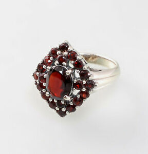 【送料無料】ジュエリー・アクセサリー シルバーガーネットリング9927653 925 anello argento granato tg 5556