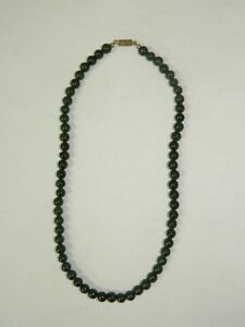 【送料無料】ジュエリー・アクセサリー ヴィンテージインペリアルダークジェイドボールネックレスcollana in sfere di giada scura imperiale vintage oma19