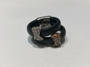 【送料無料】ジュエリー・アクセサリー リングリングルカロレンツィーニシルバーナチュラルラバーゴムシルバーanello ring luca lorenzini argento e gomma naturale rubber amp; silver
