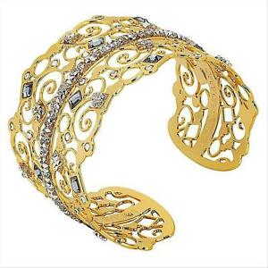 【送料無料】ジュエリー・アクセサリー スワロフスキーブロンズブレスレットセミリジッドボッカデモハーレムbracciale donna semirigido boccadamo harem xbr795d in bronzo con swarovski