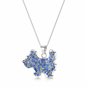 【送料無料】ジュエリー・アクセサリー バカノバイオレットRスコッティネックレススターリングシルバーscotty cane collana con fiori veri da un gran baccano violet R argento sterling s