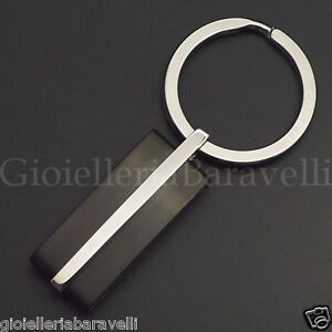 【送料無料】ジュエリー・アクセサリー メンズキーチェーンコレクションportachiavi da uomo comete in acciao e pvd nero uch138 collezione 3d autentico
