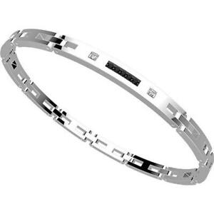 【送料無料】ジュエリー・アクセサリー メンズザンカンシルバースチールブレスレットbracciale zancan uomo ehb102_0 acciaio argento