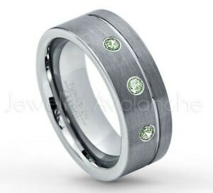 【送料無料】ジュエリー・アクセサリー アレクサンドルリングタングステンカッティングチューブ021ctw alexandrite 3stone anello, tubo taglio tungsteno giugno del mese 030