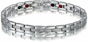 【送料無料】ジュエリー・アクセサリー ブレスレットステンレススチールssc, bracciale magnetico, in acciaio chirurgico inossidabile 316l, di colore