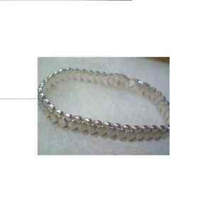 【送料無料】ジュエリー・アクセサリー スターリングサタングロッシーシルバーリンクブレスレット￡argento sterling satinatolucido link braccialetto vv18016c ￡ 110