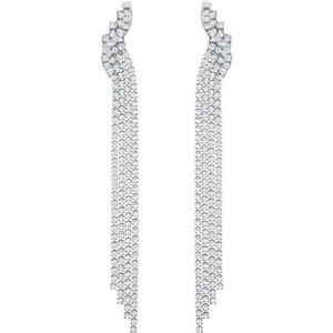 【送料無料】ジュエリー・アクセサリー スワロフスキーフィットクリップイヤリングホワイトルテニウムメッキswarovski fit clip earrings, white, ruthenium plating 5409450