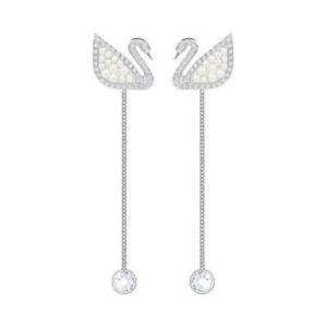【送料無料】ジュエリー・アクセサリー イヤリングスワロフスキーホワイトゴールドクリスタルorecchini swarovski donna 5429270 lega metallica oro bianco cristallo