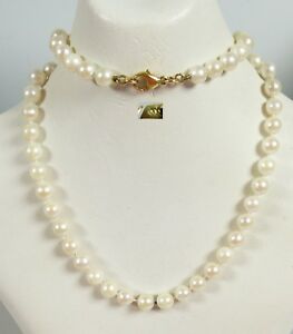 【送料無料】ジュエリー・アクセサリー ヒールパールネックレスチェーンゴールドcollana di perle allevamento tallone catena con castello 333 oro da5501
