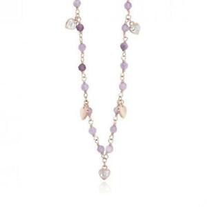 【送料無料】ジュエリー・アクセサリー マビナネックレスシルバーローズゴールドアメジストcollana mabina donna 553311_0 argento oro rosa ametista