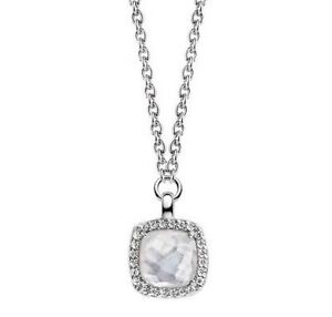 【送料無料】ジュエリー・アクセサリー ニューオリジナルスターリングシルバーモップペンダントセット￡nuovo originale ti sento sterling silver mop e cz set ciondolo 3792mw 42 ￡ 129