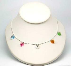 【送料無料】ジュエリー・アクセサリー スワロフスキークリスタルシルバーハートネックレスtoc 925 collana argento cuore fatto con cristalli swarovski