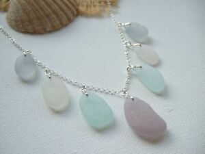 【送料無料】ジュエリー・アクセサリー ラベンダーシーフォームホワイトグレーネックレスシーシルバースターリンググラスlavender sea foam bianco grigio collanamare vetro argento sterling