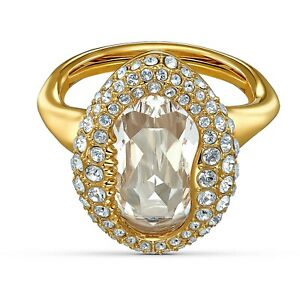 【送料無料】ジュエリー・アクセサリー スワロフスキーシェルリングミスリングゴールデンゴールドクリスタルウーマンanello swarovski shell 5520666 mis 50 55 ring cristalli dorato oro donna nuovo