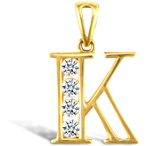 【送料無料】ジュエリー・アクセサリー ジュエルコロンドンゴールドアイデンティティペンダントチャームjewelco london oro 9ct identita cz pendente charm iniziale lettera k