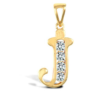 【送料無料】ジュエリー・アクセサリー ジュエルコロンドンゴールドアイデンティティペンダントチャームイニシャルjewelco london oro 9ct identita cz pendente charm iniziale lettera j