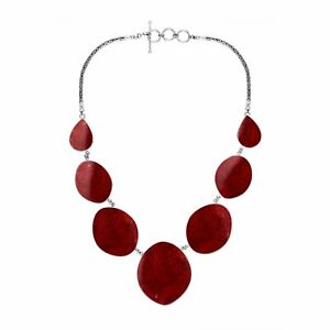【送料無料】ジュエリー・アクセサリー スターリングシルバーコーラルネックレスargento sterling collana con corallo an1011cr