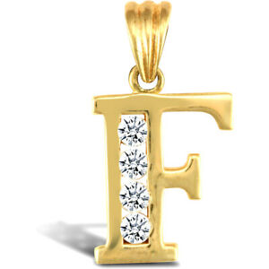 【送料無料】ジュエリー・アクセサリー ジュエルコロンドンゴールドアイデンティティペンダントチャームjewelco london oro 9ct identita cz pendente charm iniziale lettera f
