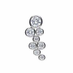 【貨物輸送無料】宝飾品・付属物 ジルコンバブルペンダントpendente bolla zirconi p4782 ジュエリー・アクセサリー-男女兼用アクセサリー-その他