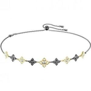 【送料無料】ジュエリー・アクセサリー スワロフスキーネックレスシルバーメタルcollana swarovski donna 5410406 lega metallica argento