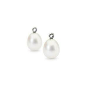 【送料無料】ジュエリー・アクセサリー シルバートロールビーズビーズオーバルパールドロップtrollbeads bead in argento  gocce di perla ovali ref tagea00090