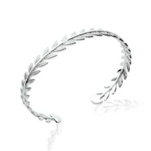 【送料無料】ジュエリー・アクセサリー ジョンフェムアンアルジャンローリエフェムjonc femme en argent 9251000 rhodie feuilles de laurier 26,265円