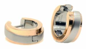 【送料無料】ジュエリー・アクセサリー ボチャドナメンズタイタンツートンゴールドプレートローズboccia donna mens titan bicolore placcato oro rosa 056006