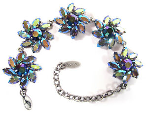 【送料無料】ジュエリー・アクセサリー ソーホーRフローラブレスレットクリスタルシャトルsoho R bracciale flora fioritura fiori con levigati navette cristalli starlight