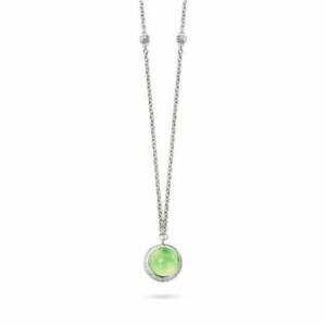 【送料無料】ジュエリー・アクセサリー アイフィールシルバースターリングライムセットチェーンペンダント￡genuine ti sento argento sterling lime sfaccettatura set cz ciondolo a catena 3802gp ￡ 155