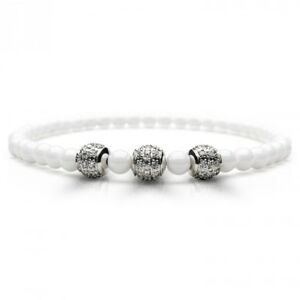 【送料無料】ジュエリー・アクセサリー ベーリングダークセラミックブレスレットbering arctic buio bracciale ceramica per donna bianco 6075117x