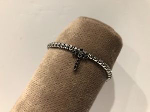 【送料無料】ジュエリー・アクセサリー シルバーシルバーブラミエットusato da polso in argento con croce silver bracialet with cross used