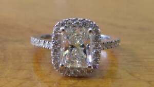 【送料無料】ジュエリー・アクセサリー シャイニングニアホワイトハローモイッサニテシルバーsplendente 100 kt vicino bianco halo moissanite fidanzamento ring s925 argento