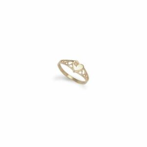 【送料無料】ジュエリー・アクセサリー ゴールドジルコニリングチルドレンハート9ct oro zirconi anello bambini cuore