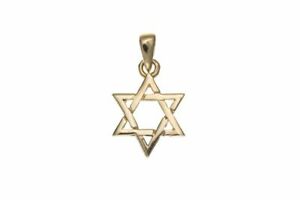 【送料無料】ジュエリー・アクセサリー ゴールドスターバイデビッドペンダントペンダントペンダント9ct oro stella di david ciondolo pendente