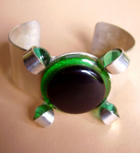 【送料無料】ジュエリー・アクセサリー ヴィンテージシルバーメタルブレスレットjm4 autentico vintage 70s braccialetto metallo argento
