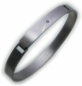 【送料無料】ジュエリー・アクセサリー スチールブレスレットステンレスブリリアントゴールデインマタイbracciale acciaio inox m brillante 0,01ct goldeinl opaco