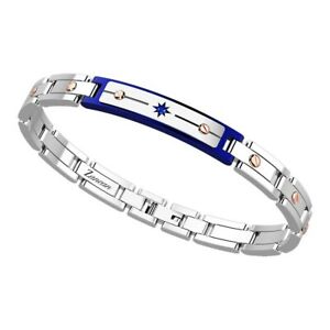 【送料無料】ジュエリー・アクセサリー ザンカンメンズブレスレットステンレスレフバラbracciale uomo zancan in acciaio inox con rosa dei venti ref ehb136b
