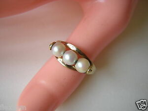 【送料無料】ジュエリー・アクセサリー ゴールドリングモーションパールbellissima oro anello 333 gg 8 ct con 3 in movimento perle tg 592,23 g