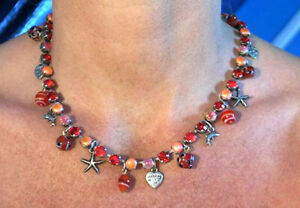【送料無料】ジュエリー・アクセサリー スティケロラムスワロフスキーコリアーswarovski collier sea di stikkelorumsogno rosso al collo nuovo