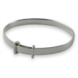 【送料無料】ジュエリー・アクセサリー スターリングシルバーフラットブレスレットin argento sterling piatto bracciale allargabile