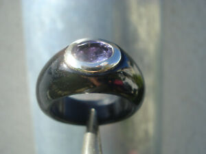 【送料無料】ジュエリー・アクセサリー トレズベルバローグビンテージエンオニキスアメティステtres belle bague vintage en onyxamethyste et or 14kt54