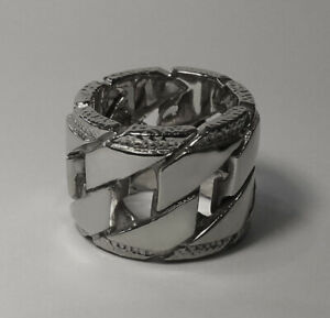 【送料無料】ジュエリー・アクセサリー コネクテッドリングスターリングシルバーanello collegato, argento sterling, uomo, 33g
