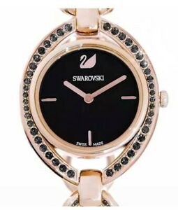 【送料無料】ジュエリー・アクセサリー スワロフスキーゴールドブラックローズウォッチ￡swarovski orologio rose oro e nero kum00002 rrp ￡ 299