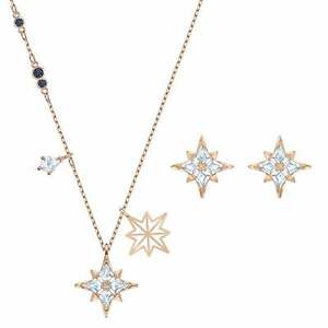 【送料無料】ジュエリー・アクセサリー スワロフスキーシンボルステラローズゴールドネックレスイヤリングセットswarovski simbolo stella rose gold collana e orecchini set 5517178